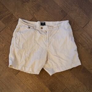 Todd Snyder High Rise Cotton/Linen Shorts White Men Size 38